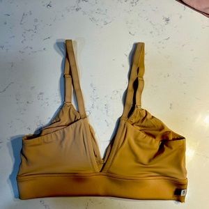 Harper Wilde Bliss Triangle Bralette; Beige, size Medium